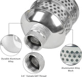 2 Pack Bubbler Sprinkler Heads, Aluminum Diffuser Flood Nozzle for Delicate Watering, Gentle Garden Metal Watering Soaker Sprinkler for Plants Garden Lawn Yard