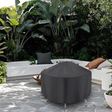 Round Fire Pit Cover for 22-34 Inch Firepit, Heavy Duty Outdoor Patio Fireplace Covers - Waterproof Dustproof Anti UV and Tear Resistant