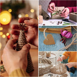 Twine String 1312 Feet Long Jute Twine Hemp Rope for Gardening Crafts Giftwares Wrapping Packing Wedding Decor, Brown 2 Rolls