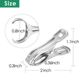 40 Pack Stainless Steel Plant Clips Strong Grip Garden Clamps for Greenhouse Netting Plant Support Greenhouse Accessories