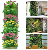 28x100cm Black and Green Vertical Garden Planter Bags Set of 2 - Plant Grow Bags for Vegetable Garden Plant Tower