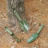 3-Piece Garden Tool Set - Carbon Steel - Ergonomic Handles - Garden Tools for Planting and Soil Cultivation