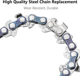 6 Inch Mini Chainsaw Chain Replacement 4 PCS Chains for 6 Inch Bar-043" Gauge, 1/4" LP Pitch,Fits Seesii And All Brands Mini Chainsaw Battery Powered Chainsaw and Hand Held Chain Saw(37 Drive Links)