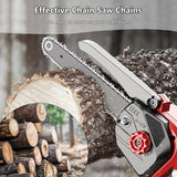 6 Inch Mini Chainsaw Chain Replacement 4 PCS Chains for 6 Inch Bar-043" Gauge, 1/4" LP Pitch,Fits Seesii And All Brands Mini Chainsaw Battery Powered Chainsaw and Hand Held Chain Saw(37 Drive Links)