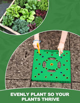 Seed Spacer Tool for Square Foot Gardens - Maximize Your Garden Space and minimize Weeds with This Premium Garden Tool