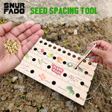 Plant Ruler by  – Wooden Seed Spacing Tool for Vegetable Gardens – Garden Planting Guide for Precise Row Planting in Raised Beds & In-Ground Soil