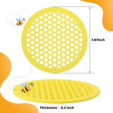 4 Pack Floating Bee Island- 7.87 Inch EVA Foam Floating Bee Watering Station- Butterfly Bee Waterer for Feeding, Bee Bath, Outdoor Garden Decor