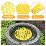 4 Pack Floating Bee Island- 7.87 Inch EVA Foam Floating Bee Watering Station- Butterfly Bee Waterer for Feeding, Bee Bath, Outdoor Garden Decor