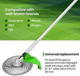 (2-Set) 10" x 80T Carbide Tip Brush Blades – for Cutter, Trimmer, Weed Eater | Made from Premium Stainless Steel That Lasts Long | Cuts Like Butter