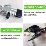 Laundry Hooks Hanging Clips Clothes Pins Closet Hanger Organizer + Garden Tools Sets, Gardening Tool Set with 39.3 in Repotting Mat