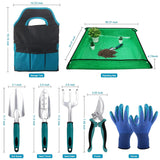 Paper Corner Rounder Punch, Corner Punch Corner Cutter Rounder for Cardstock + Garden Tools Sets, Gardening Tool Set with 39.3 in Repotting Mat