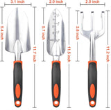 Garden Tools Set, 3 Pack Heavy Duty Gardening Tools Set + Garden Tool Set, 2 Pack Heavy Duty Gardening Tools Set