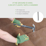 12 Inch Galvanized Garden Landscape Staples Stakes, 25 50 100 PCS Anti-Rust Garden Staples Tent Ground Stakes U-Shaped Landscape Pins for Secure Lawn Fabric, Decoration (25, 12 Inch)