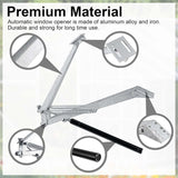 2 Pcs Dual Spring Automatic Roof Vent Opener Greenhouse Accessories Solar Heater Sensitive Ventilation Kit Window Replacement for Gardening Silver