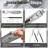 2 Pcs Dual Spring Automatic Roof Vent Opener Greenhouse Accessories Solar Heater Sensitive Ventilation Kit Window Replacement for Gardening Silver