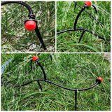 Petluno 100 Pieces Irrigation Dripper Stakes, Dripper Support for Irrigation, for 4/7 mm Hose, Vegetable Gardens, Plants or Flower Beds mm - pieces