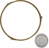Universal microwave rotating ring - 22cm khaki plastic touch control 50g benchtop defrost, reheat, high, medium, low