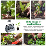 Manual clod crusher, 2 inch ground blocking with sowing tool sets, plant tool set for planting, sowing, growing, greenhouse (8 pieces) M