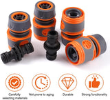 8 pieces garden hose connector 1/2 inch, garden hose fittings, hose coupling, double plug, hose connector set, garden hose accessories, garden hose connection set garden tool, lawn