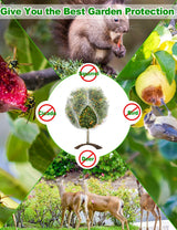 8 x 8ft Large Fruits Tree Netting, Insect Bird Barrier Tree Net with Drawstring and Zipper, Plant Cover Fruit Tree Protection to Prevent Tomato Blueberry Vegetables from Squirrels Birds