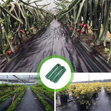 IME Garden Staples U Shaped Ground Anchors Stakes Pegs Pins Spikes for Securing Lawn Farm Sod Barrier Landscape Grass Fabric Netting Green 15CM 20Pack