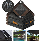 3x6m Black 70gsm 90% Shade Net with Eyelets