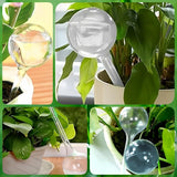 12 Pcs Plant Watering Globes, Automatic Watering Bulbs, Plastic Garden Watering Globes Device, Water Device Drip for Plant, Self-Watering System for Indoor Outdoor Garden (Lake Blue)
