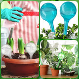 12 Pcs Plant Watering Globes, Automatic Watering Bulbs, Plastic Garden Watering Globes Device, Water Device Drip for Plant, Self-Watering System for Indoor Outdoor Garden (Lake Blue)