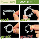 Plastic Plant Clips Essential Garden Tools, Plant Support Clips Tomato Grape Vine Vegetables Plant Fixing Clips,2025 Upgrade Plant Support Garden Clips (Count, 300)