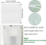 3Pcs Plant Covers from Insects, Bird Netting Barrier for Blueberry Bushes with Drawstring Zipper Mesh Garden Fruit Tree Bags Plants Net Cage Protect Tomato Vegetable Citrus, 3.3×5Ft - 3.3×5Ft/ 3pcs/