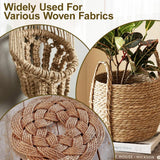 10m jute rope - 8mm thick jute rope - naturally braided jute garden rope for cat scratching post rope - gardening - camping - decoration - gift wrapping and craft decoration (brown)