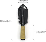 Mini Metal Garden Shovel, Stainless Steel Garden Tool for Garden Shovel, Multi-Tool Garden Shovel for Camping Gadgets, (Black)