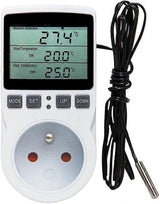Heating Thermostat Socket Timer with Sensor LCD Display for Greenhouse Incubator