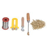 Beekeeping Starter Tools Kit Wire Embedder Beehive Wire Tensioner with Copper Eyelets Iron Wires