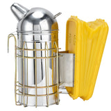 Pointed Beehive Smoker with Heat Protection Board Stainless Steel Bee Smoker for Bee House