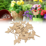 30PCS Plant Label Wood Plant Tag Eco Friendly Garden Flower Potted Plant Sign for Greenhouse