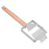 Uncapping Fork Double Head Honey Cutting Fork Scraper Beehive Tool Beekeeping ToolsWooden Handle