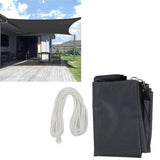 Rectangular Sun Shade Sail 2x3 Meter Foldable Wear Resistant Oxford Cloth UV Protection Canopy Waterproof Sun Shade Cloth