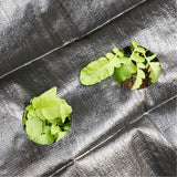 4pcs Weed Barrier Landscape Fabric with 2.95in Planting Holes Weed Control Garden Barrier Mat 3.28x11.81ft