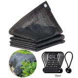 Sun Shade Cloth with Grommets and Ropes 65%-75% Plants Shade Net for Garden 3x3 Meter