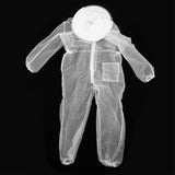 Anti Bee Biting Transparent One Piece Nylon Mesh Beekeeping Suit Bee Clothing Clothes Supplies(XL )