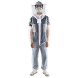 Anti Bee Biting Transparent One Piece Nylon Mesh Beekeeping Suit Bee Clothing Clothes Supplies(XL )