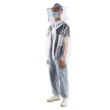 Anti Bee Biting Transparent One Piece Nylon Mesh Beekeeping Suit Bee Clothing Clothes Supplies(XL )