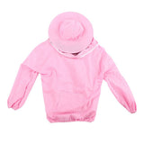 Outdoor Beekeeping Protective Veil Jacket Breathable Bee Suit Beekeeper Supplies AccessoryPink