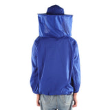 Outdoor Beekeeping Protective Veil Jacket Breathable Bee Suit Beekeeper Supplies AccessoryBlue