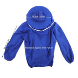 Outdoor Beekeeping Protective Veil Jacket Breathable Bee Suit Beekeeper Supplies AccessoryBlue