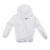 Outdoor Beekeeping Protective Veil Jacket Breathable Bee Suit Beekeeper Supplies AccessoryWhite
