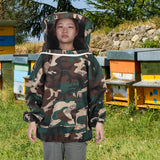 Professional Thicken Beekeeping Protective Jacket Bee Suit Smock Beekeeper Supplies