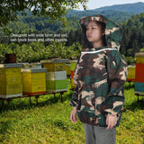 Professional Thicken Beekeeping Protective Jacket Bee Suit Smock Beekeeper Supplies