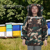 Professional Thicken Beekeeping Protective Jacket Bee Suit Smock Beekeeper Supplies